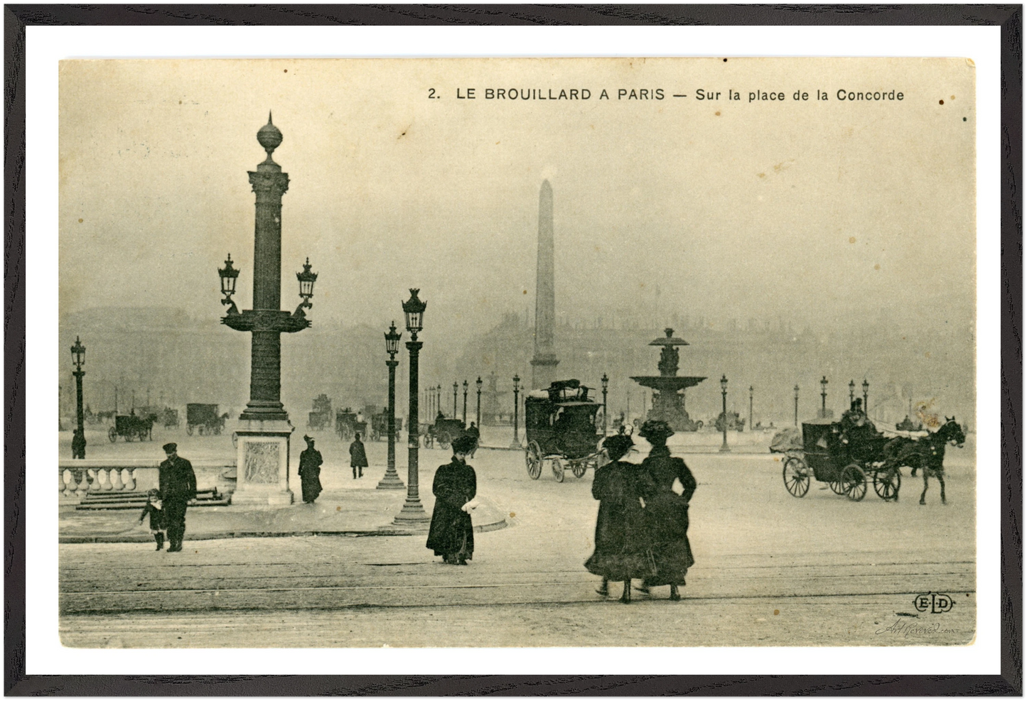 Foggy Morning at Place de la Concorde (1900-1910) – Wall Art