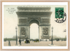 Colorized Arc de Triomphe & Horse-Drawn Carriages (1910) – Wall Art