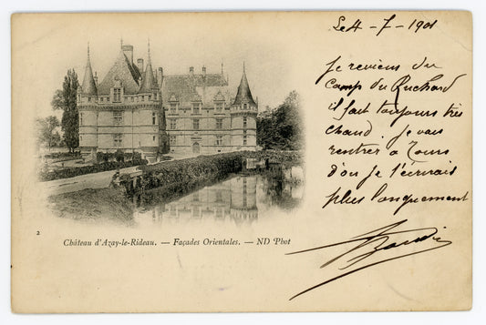 Chateau D'Azay-Le-Rideau 1901