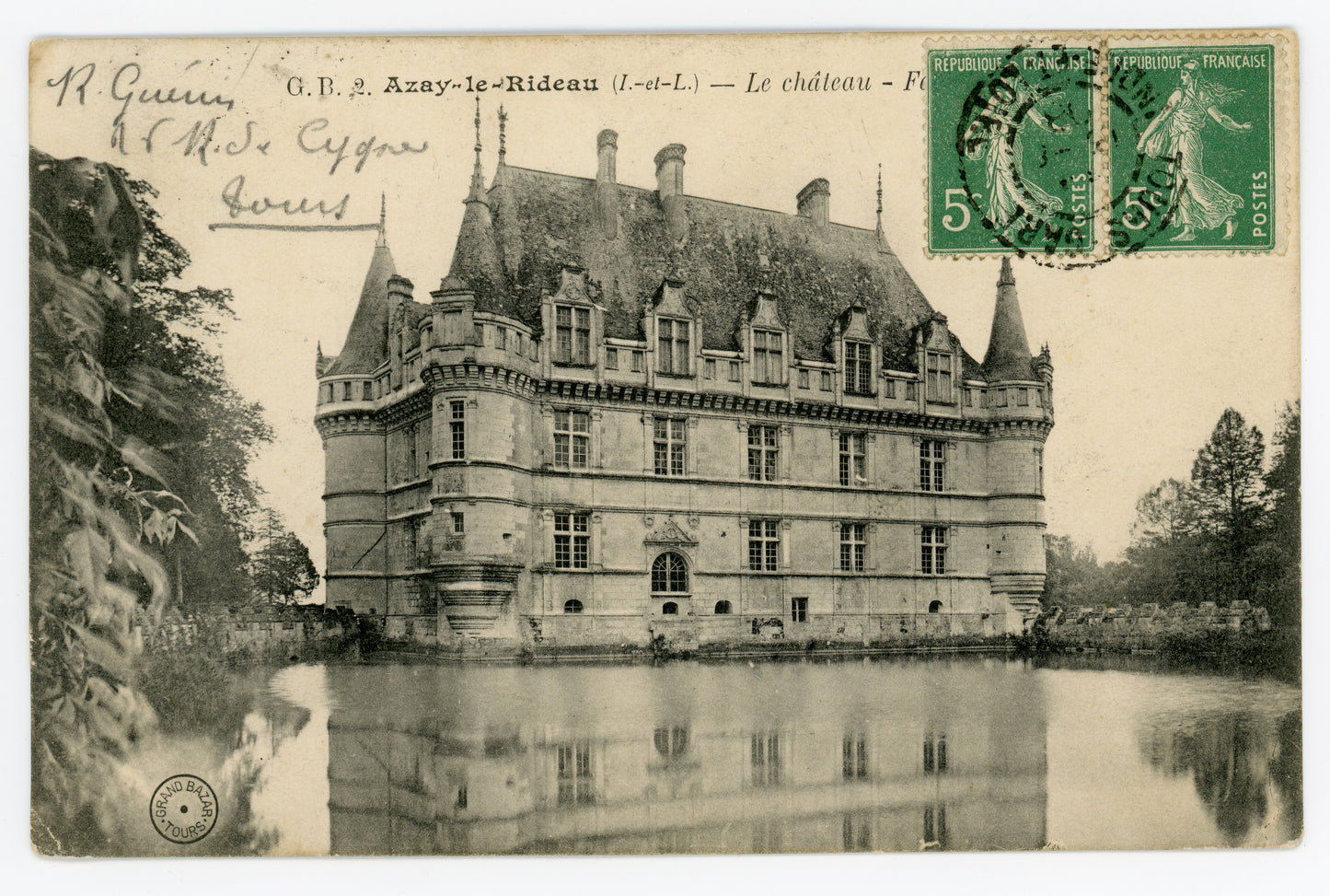 Chateau D'Azay-Le-Rideau 1908