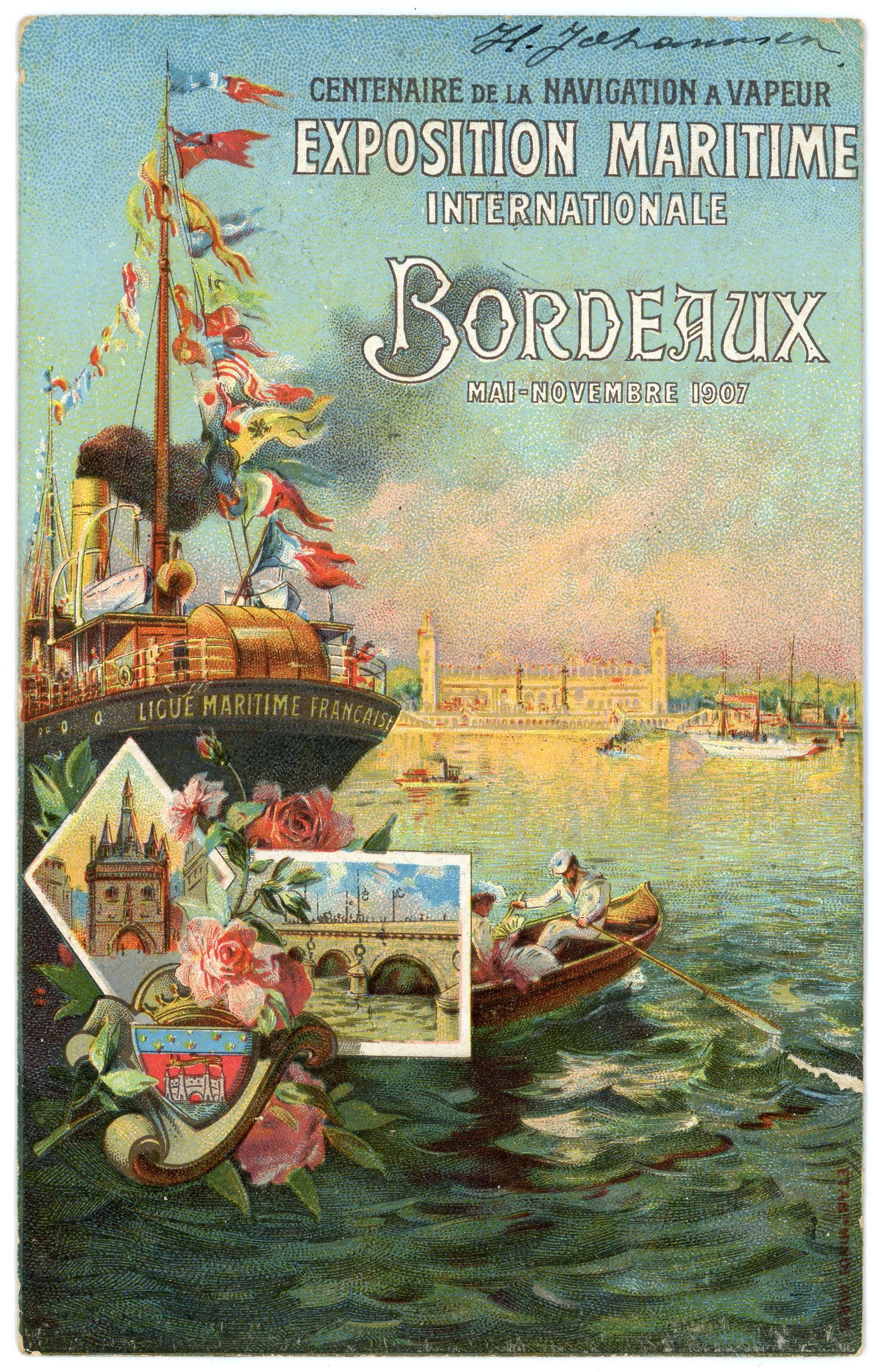 Expo Maratime Int. Bordeaux FR. May-Nov 1907