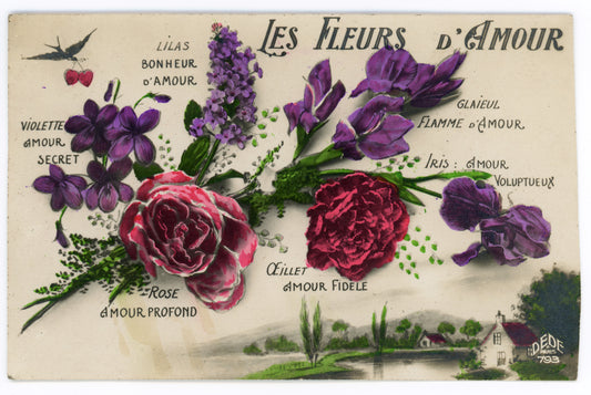 Flowers of Love Vintage Wall Art Canvas Collection (1900-1910)