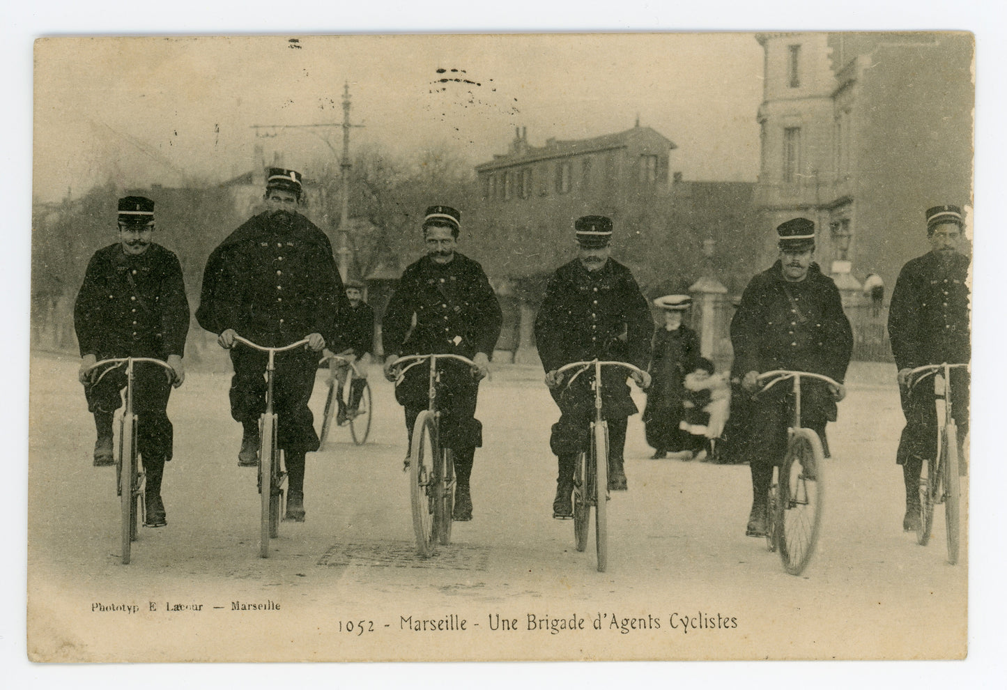 Marseille Brigade Of Police On Bikes