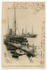 Vintage Wall Art Canvas - Steamship Eugene Pereire Alger (07-09-1902)