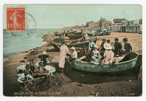 Lion-sur-mer Boat on the beach