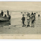 Vintage Wall Art Canvas - Luc-sur-Mer: The Beach at Low Tide (Mailed 1900-1910)