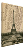 Vintage Eiffel Tower Wall Art Canvas: Roue in Background Ferris Wheel (08-03-1904)