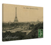 Vintage Eiffel Tower Panorama de la Seine Wall Art Canvas (06-07-1913)