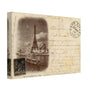 Vintage Eiffel Tower Wall Art Canvas: Riverside View (10-23-1900)