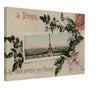 Vintage Eiffel Tower Wall Art Canvas: Panoramic View of Paris (12-28-1905)