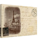 Vintage Eiffel Tower Wall Art Canvas: Riverside View (10-23-1900)