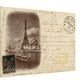 Vintage Eiffel Tower Wall Art Canvas: Riverside View (10-23-1900)