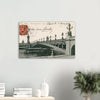 Vintage Paris Pont Alexandre III Wall Art Canvas (Mailed: 03-04-1907)