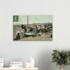 Vintage Wall Art Canvas - Berck Plage: Boat on the Beach (Mailed 09-05-1908)