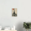 Vintage Eiffel Tower Wall Art Canvas: River Seine & Bateaux-Mouche (12-02-1911)