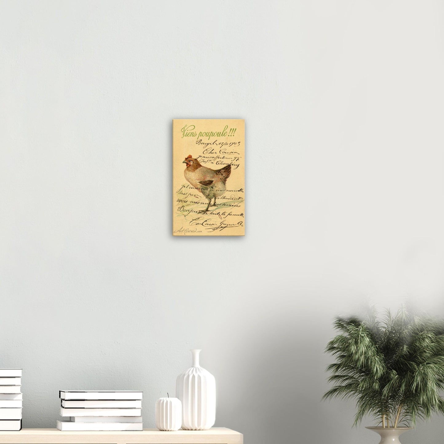 Vintage Wall Art Canvas - Hen Come Chick (11-12-1903)