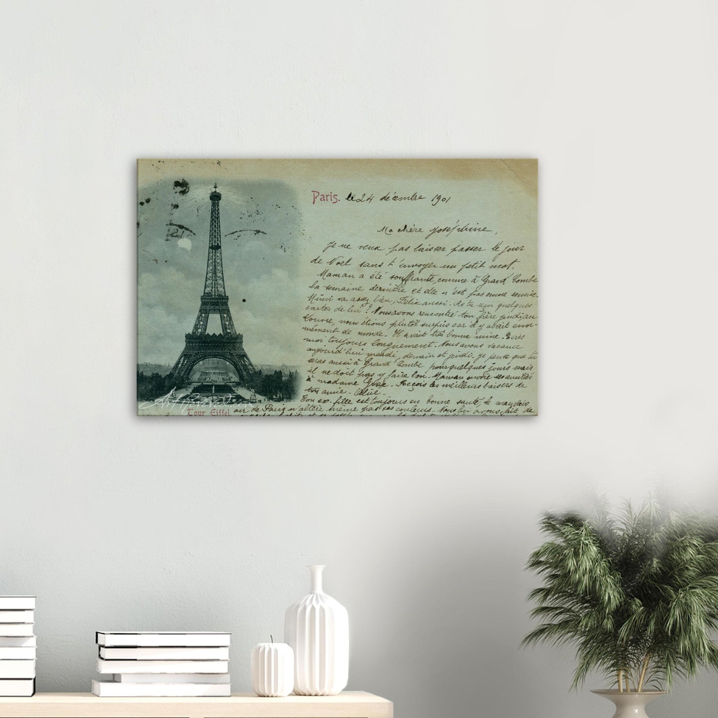 The Eiffel Tower 12-24-1901