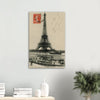 Vintage Eiffel Tower Wall Art Canvas: River Seine & Bateaux-Mouche (12-02-1911)