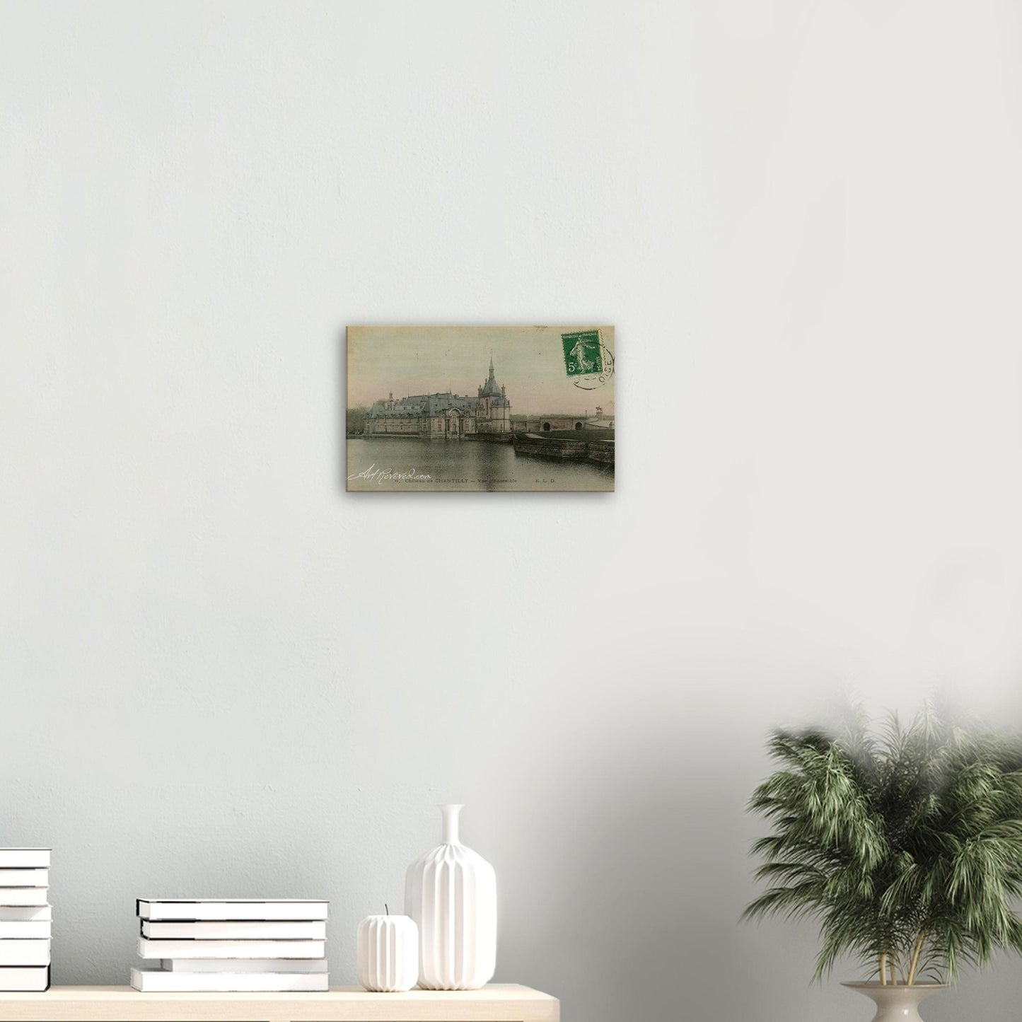 Château de Chantilly Vintage Wall Art Canvas: French Renaissance Castle (1907)