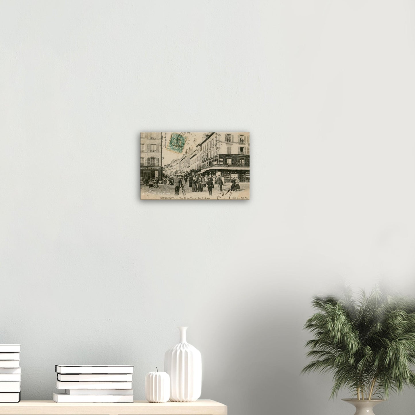 Vintage Wall Art Canvas - Courbevoie Place Victor Hugo Rue de Bezons (1904)