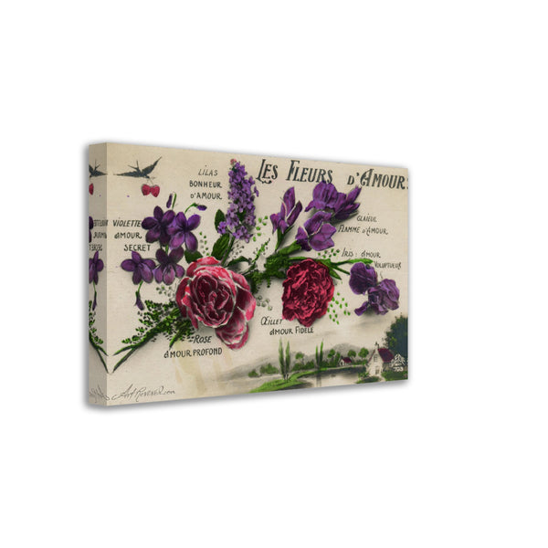 Flowers of Love Vintage Wall Art Canvas Collection (1900-1910)