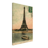 Vintage Eiffel Tower Wall Art Canvas: 1914 Lithograph (06-02-1914)