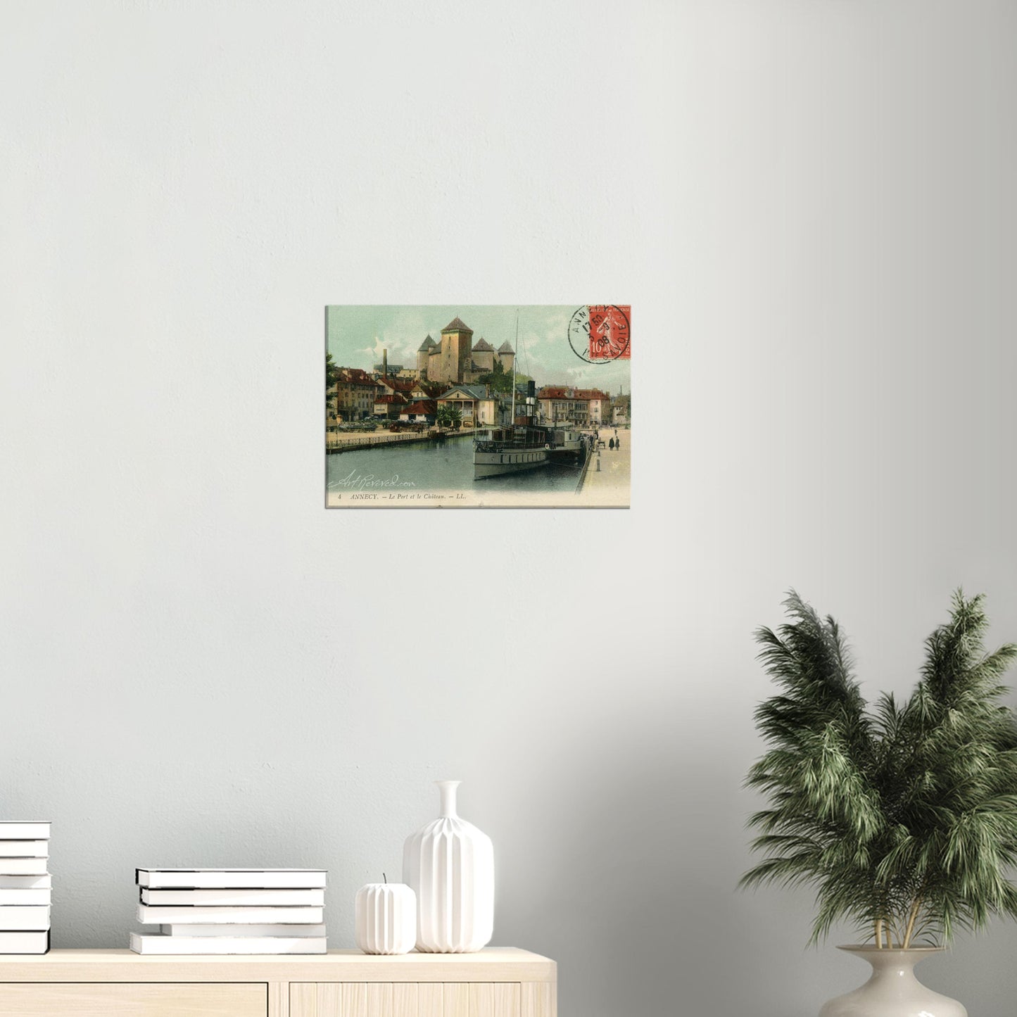 Château de Annecy Vintage Wall Art Canvas: 12th-16th Century French Castle (09-03-1908)