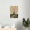 Vintage Eiffel Tower Wall Art Canvas: Roue in Background Ferris Wheel (08-03-1904)