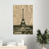 Vintage Eiffel Tower Wall Art Canvas: Roue in Background Ferris Wheel (08-03-1904)