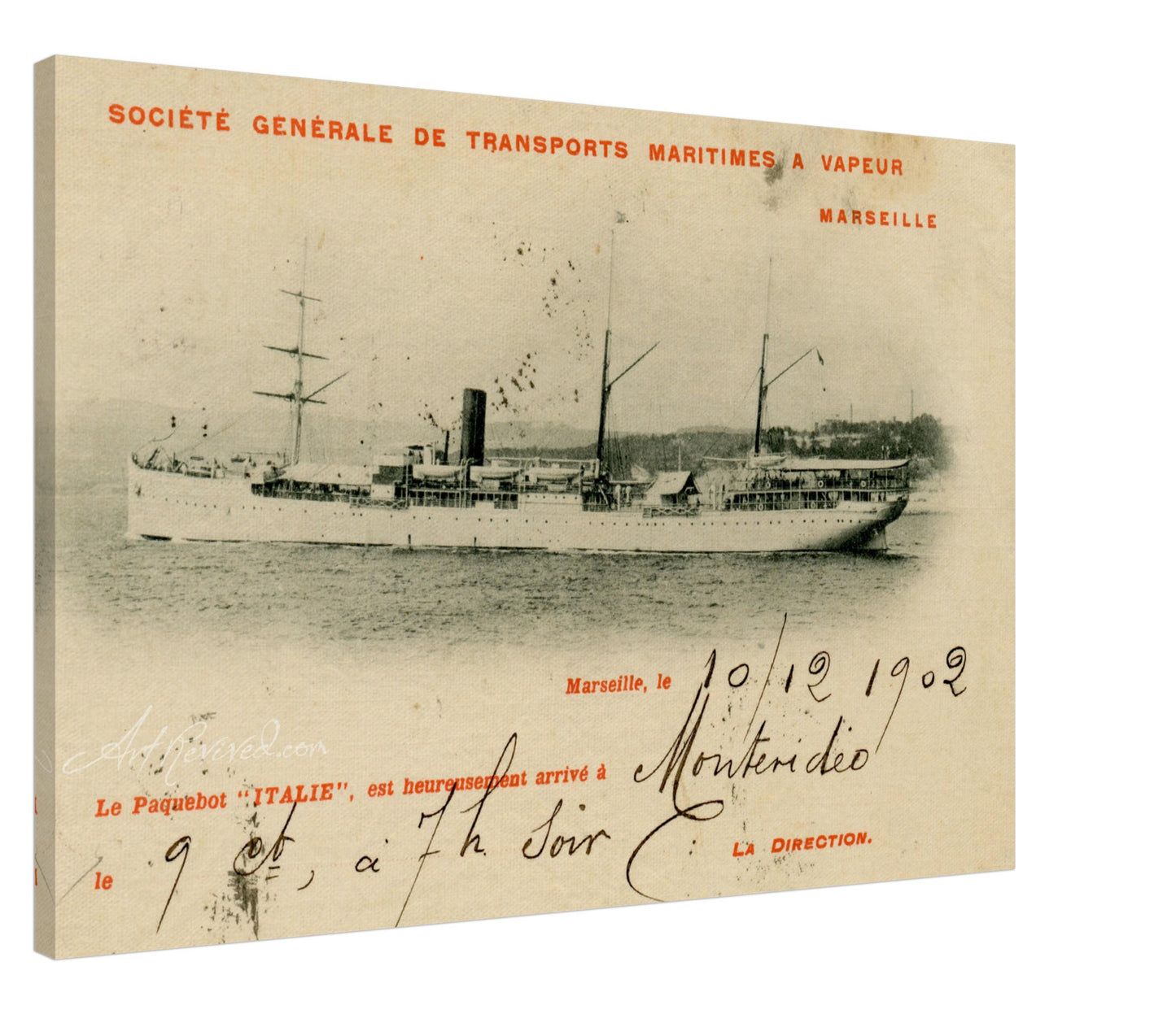 Steamship Italie-Montevideo