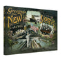 Vintage Greetings from New York Wall Art Canvas (Mailed 01-29-1905)