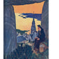 Vintage Wall Art Canvas - Chemin de Fer Lovst Voyages à Prix Reduits (12-16-1908)