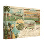 Vintage Suez Canal Wall Art Canvas (Mailed 09-11-1900)