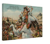 Vintage Wall Art Canvas - 43rd Carnaval de Nice: Man Riding a Stork (Mailed 1916)