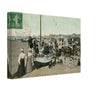 Vintage Wall Art Canvas - Berck Plage: Boat on the Beach (Mailed 09-05-1908)