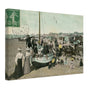 Vintage Wall Art Canvas - Berck Plage: Boat on the Beach (Mailed 09-05-1908)