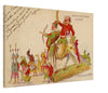 Vintage Wall Art Canvas - 31st Carnaval de Nice: Escorted by Tribe of Animals (Mailed 1904)