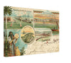 Vintage Suez Canal Wall Art Canvas (Mailed 09-11-1900)