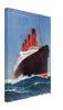 Vintage Cunard Line RMS Lusitania & Mauretania Wall Art Canvas (Mailed Unused 1900-1910)