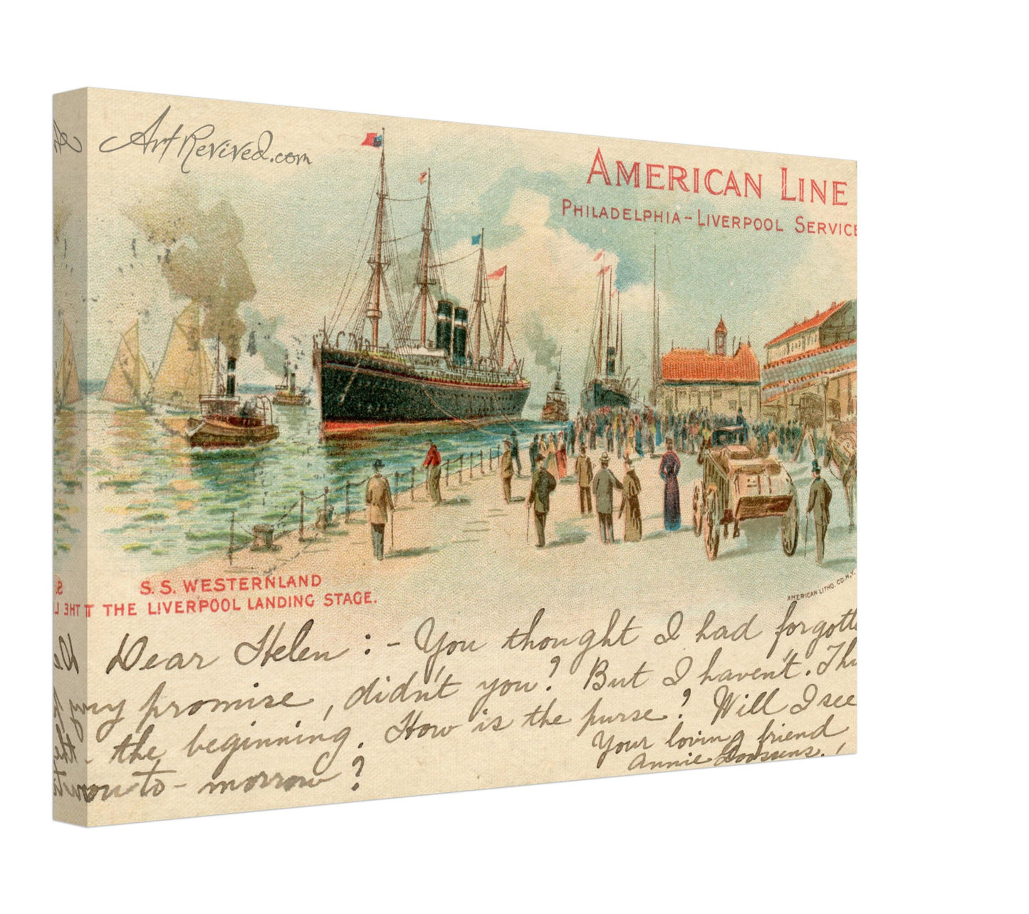 American Line "SS Westernland"