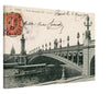 Vintage Paris Pont Alexandre III Wall Art Canvas (Mailed: 03-04-1907)