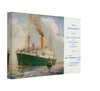 Vintage Wall Art Canvas - The Aberdeen Line TSS Demosthenes (Mailed 03-11-1924)