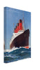 Vintage Cunard Line RMS Lusitania & Mauretania Wall Art Canvas (Mailed Unused 1900-1910)