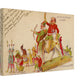 Vintage Wall Art Canvas - 31st Carnaval de Nice: Escorted by Tribe of Animals (Mailed 1904)