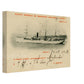 Vintage Wall Art Canvas - Steamship Italie Montevideo (Mailed 12-10-1902)