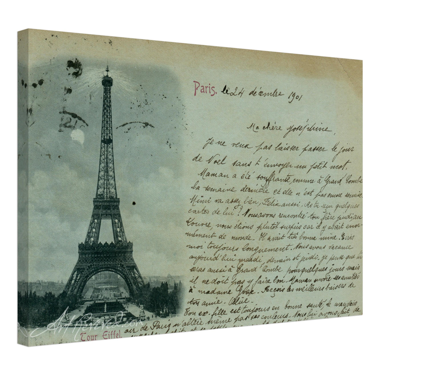 The Eiffel Tower 12-24-1901