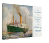 Vintage Wall Art Canvas - The Aberdeen Line TSS Demosthenes (Mailed 03-11-1924)