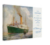 Vintage Wall Art Canvas - The Aberdeen Line TSS Demosthenes (Mailed 03-11-1924)