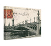 Vintage Paris Pont Alexandre III Wall Art Canvas (Mailed: 03-04-1907)