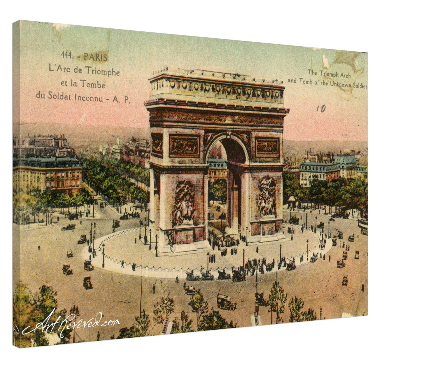 Paris L'Arc De Triumphe And The Tomb Of The Unknown Soldier